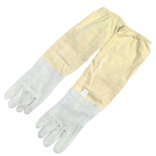 Перчатки пчеловода «Whiteland» из кожзаменителя, с нарукавниками