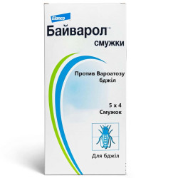 Байварол 4 смужки для лікування та профілактики вароатозу бджіл