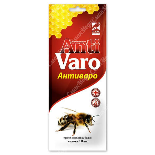 Антиваро полоски против клеща пчел 10 шт.