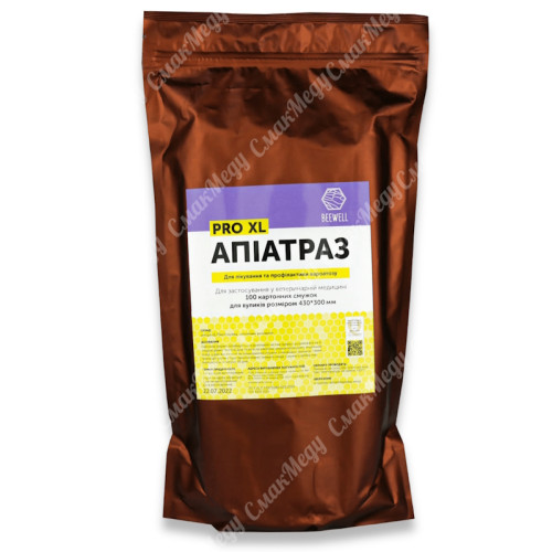 Апіатраз від вароатозу смужки проти кліщів для вуликів 430×300см Beewell 100шт