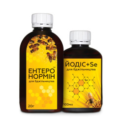 Энтеронормин с Йодисом + Se (20 г + 100 мл) на 5 пчелосемей