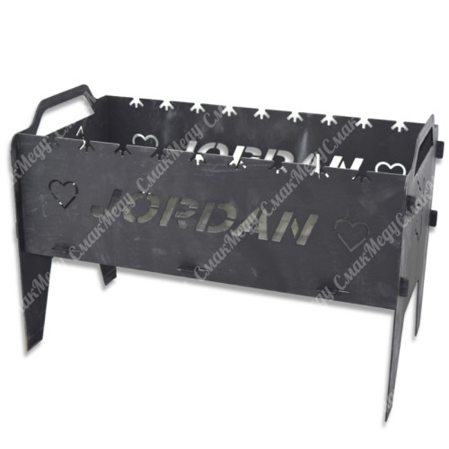 Разборной мангал металлический 2 мм резной на 9 шампуров