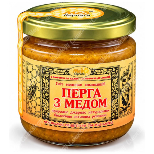 Перга з натуральним медом 350г. «МЕД КАРПАТ»
