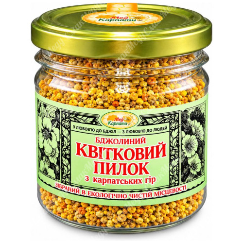 Бджолиний квітковий пилок натуральний Закарпатська очищена «Мед Карпат»