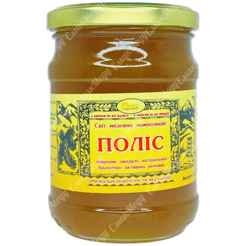 Полис (мед с прополисом) 350г. «МЕД КАРПАТ»