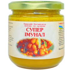 Мед з обліпихою Супер Імунал Біопрепарат із потужним джерелом антиоксидантів 240г. «Мед Карпат»