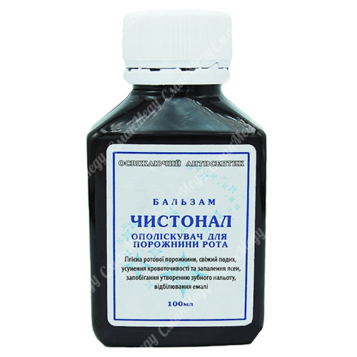 Чистонал бальзам-ополіскувач для рота з прополісом 100 мл «Мед Карпат»