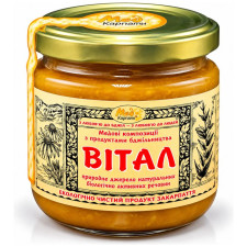 Медовая композиция Мед с пчелиной пыльцой Витал 250г «Мед Карпат»
