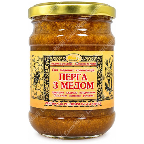Перга з натуральним медом 350г. «МЕД КАРПАТ»
