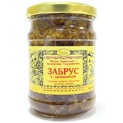 Забрус с прополисом 350г. Медовая композиция «Мед Карпат»