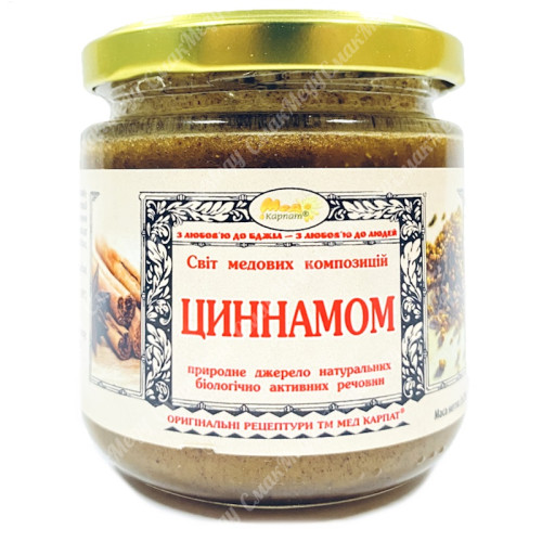 Медова композиція Цинамом 250г. «МЕД КАРПАТ»
