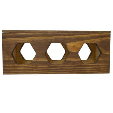 Коробка дерев'яна під мед на 3 банки по 250 г.