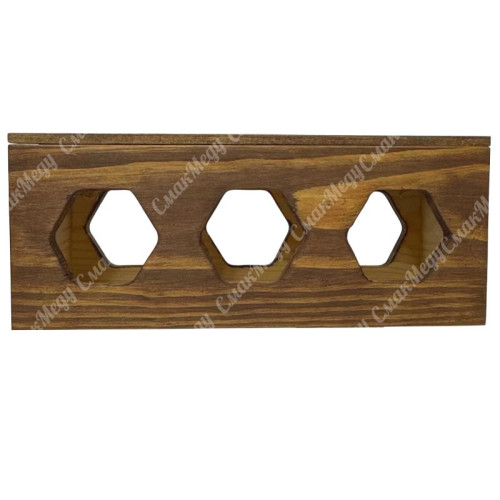 Коробка деревянная под мед на 6 баночек по 250 г