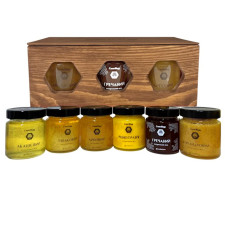 Подарунковий набір "Солодкий Спогад"  Акація, Ріпак, Липа, Різнотрав'я, Гречка, Коріандр  6*250 г