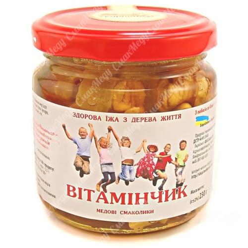 Витаминчик мед с сухофруктами и орехами 230г.