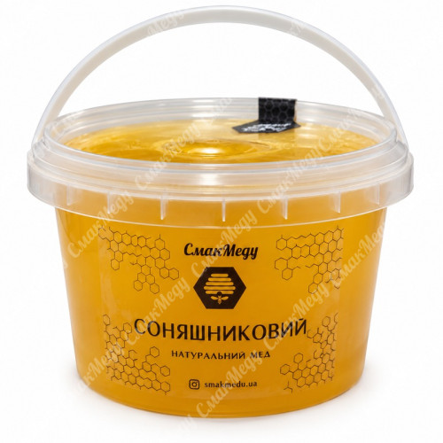 Мед Подсолнечный, 700 г ведро пластик