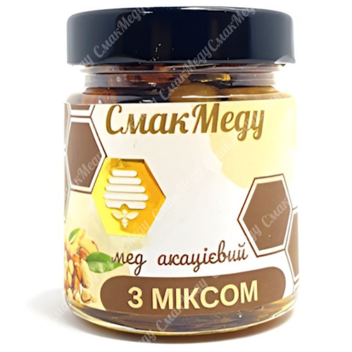 Мед с орехами (микс) 250 г