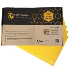 Вощина на рамку Дадан "Медове місто" упаковка 2.5 кг