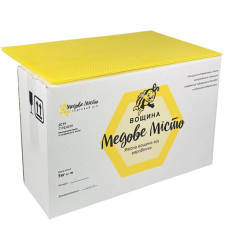 Вощина на рамку Дадан 300 мм, премиум качество, производитель ТМ Медове місто, упаковка