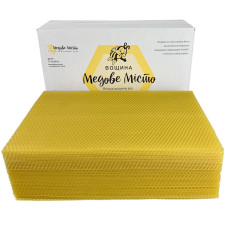 Вощина на рамку Дадан трутневая, "Медове місто" упаковка 5 кг