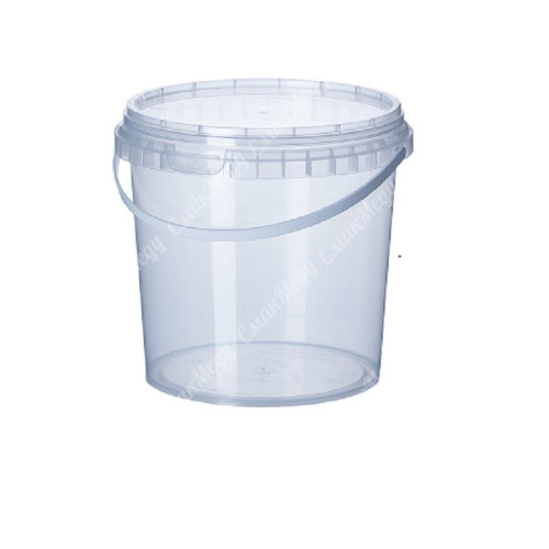 Відро прозоре із кришкою 1 л.