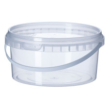 Ведро прозрачное с крышкой 0.5 л. Ведро прозрачное с крышкой 0.5 л.