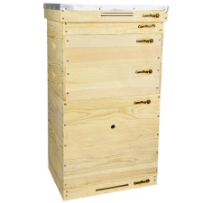 Вулик багатокорпусний Український, 1 корпус укр + 2корпуси магазиних, (12+16 рамок 145мм), сосна