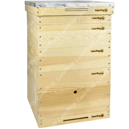 Улей 12 рамочный, 1 корпус Дадан 300мм + 2 магазинные надставки 145 мм, сосна
