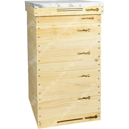 Улей многокорпусный 10–ти рамочный, 4 корпуса, 440x512x165 мм, сосна