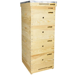 Улей Рута 10-ти рамочный, 4 корпуса, 440x512x250 мм, сосна