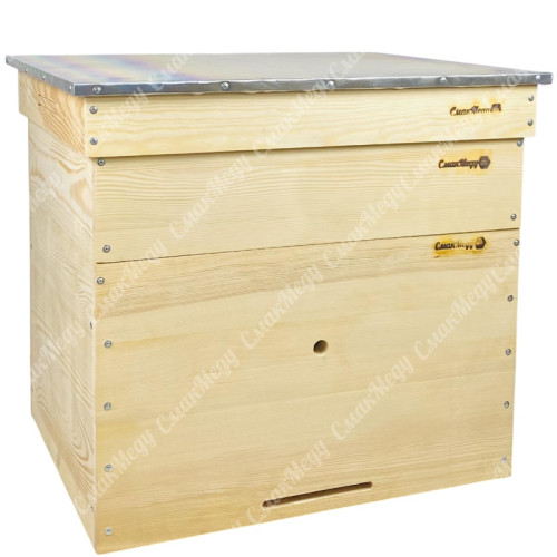 Улей Лежак 16 рамочный с магазинной надставкой, 680x520x700 мм, сосна
