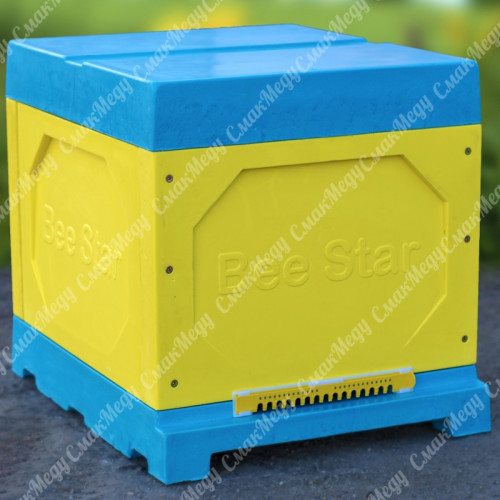 Вулик 10 рамковий з пінополіуретану, Корпус 300 мм (Дадан) кольоровий BeeStar