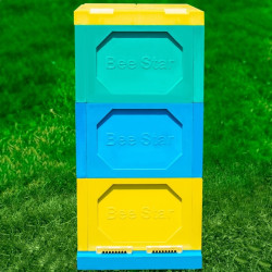 Улей 12 рамочный из пенополиуретана, 3 Корпуса 300 мм, цветной BeeStar