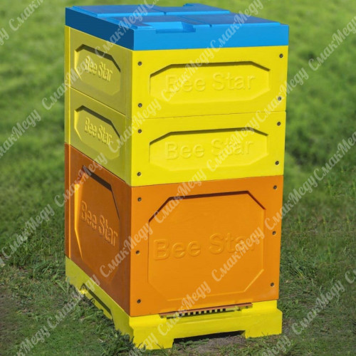 Вулик 8-ми рамковий з пінополіуретану , Дадан 300 мм + 2 Корпуси 145 мм BeeStar