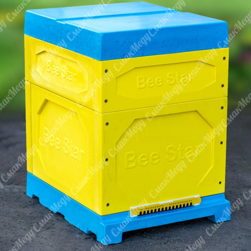 Улей 10 рамочный из пенополиуретана, Корпус 145 мм, Корпус 300 мм (Дадан) цветной BeeStar