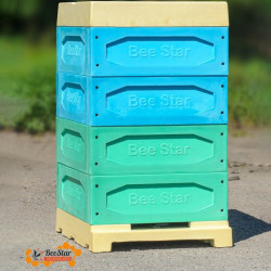 Улей 10 рамочный из пенополиуретана, 4 Корпуса 145 мм, цветной BeeStar