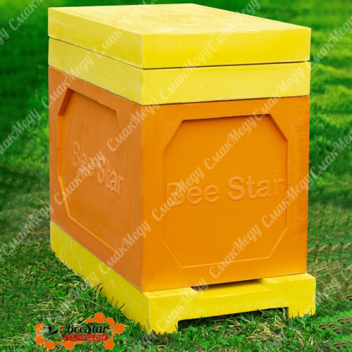 Вулик 6 рамковий з пінополіуретану, Корпус 300 мм (Дадан) кольоровий BeeStar