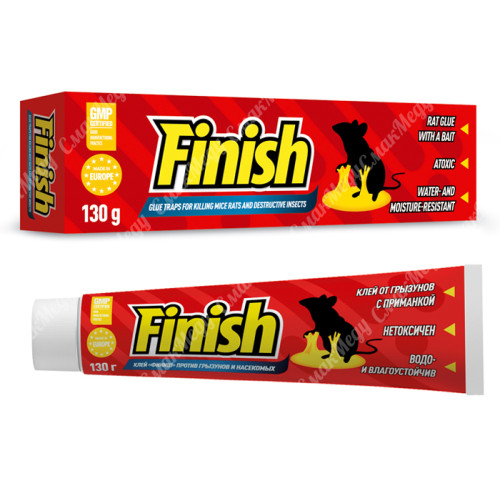 Клей ловушка для отлова мышей грызунов и ползающих насекомых FINISH 130г