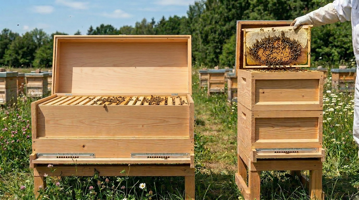 Конструкції вуликів: горизонтальні та вертикальні системи