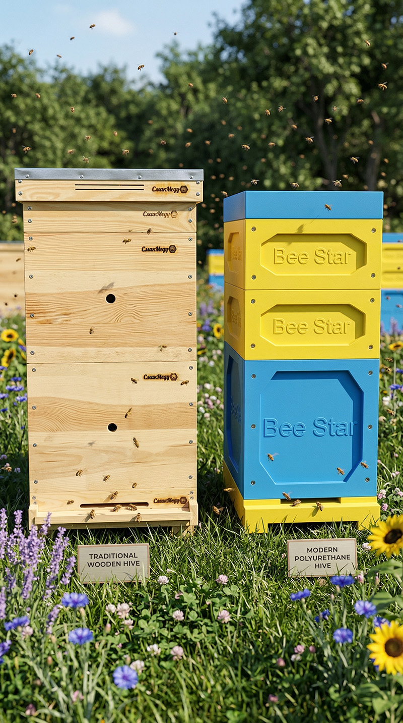 Матеріали для виготовлення вуликів - Дерев’яні вулики та Поліуретанові вулики